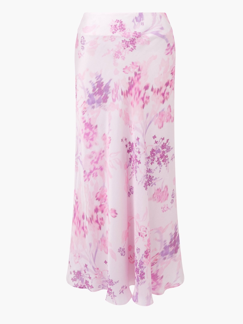 New French Connection Elyria Oona Satin Floral Midi Skirt Nwt. Sk6